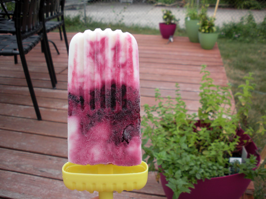 cherry tequila popsicle