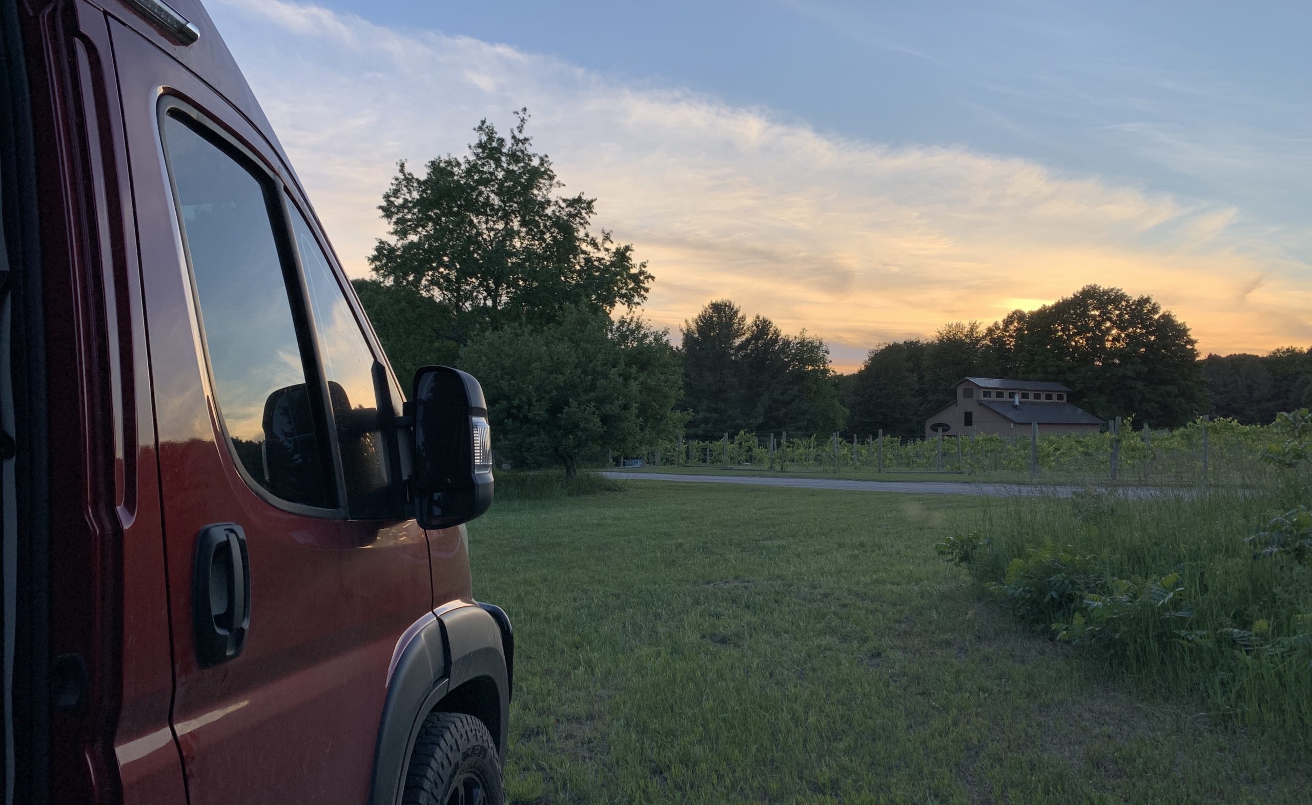 Boyne Valley Winery van camping